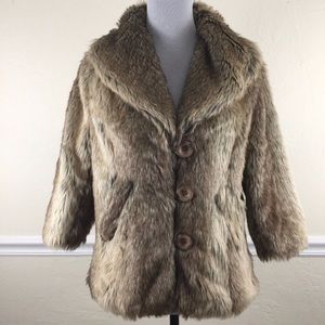 Urban Outfitters Pins And Needles faux fur coat